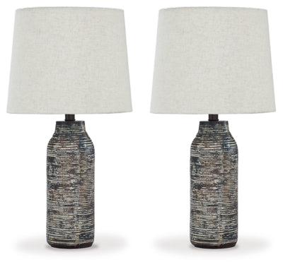 Mahima Table Lamp (Set of 2) - Black/White