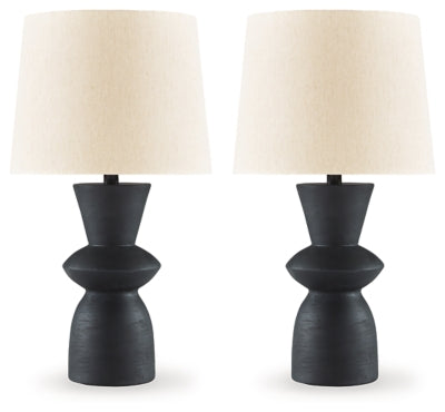 Scarbot Table Lamp (Set of 2) - Distressed Black