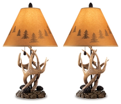 Derek Table Lamp (Set of 2) - Brown