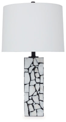 Macaria Table Lamp - White/Black