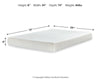 Chime 8 Inch Memory Foam Queen Mattress in a Box