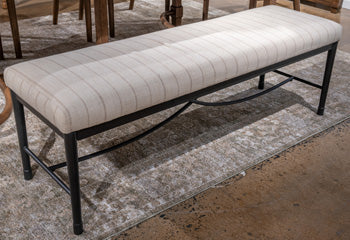 Banco de comedor tapizado Ella Grove de 56"