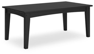 Mesa de centro para exteriores Hyland Wave - Negro