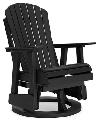 Hyland Wave Outdoor Swivel Glider Chair - Black