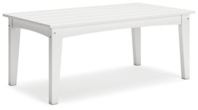 Mesa de centro para exteriores Hyland Wave - Blanco