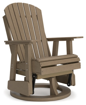 Hyland Wave Outdoor Swivel Glider Chair - Driftwood