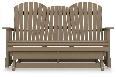 Mecedora de dos plazas para exteriores Hyland Wave - Madera a la deriva