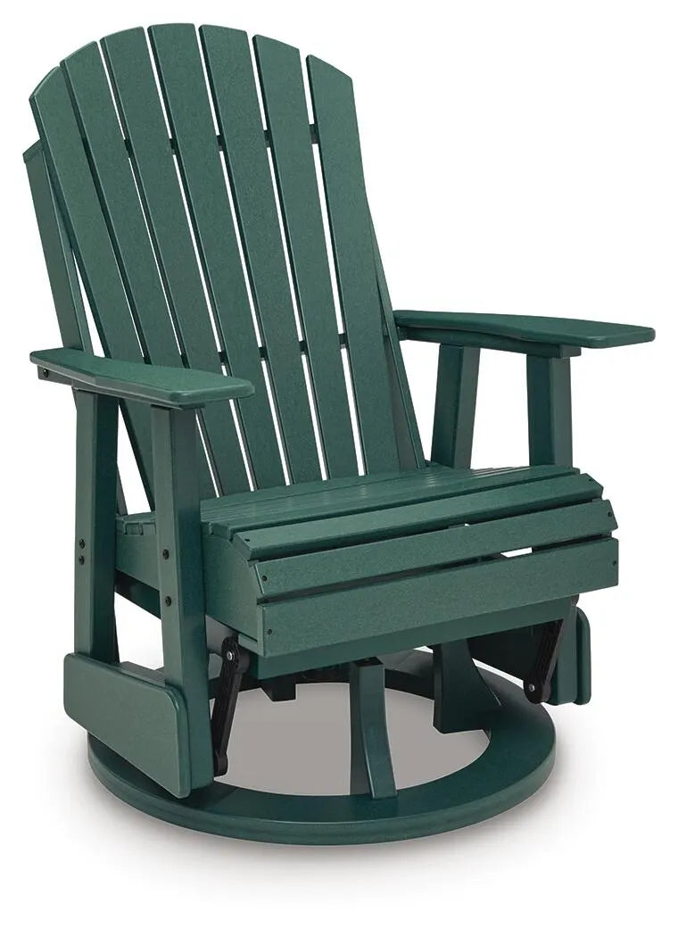 Hyland Wave Outdoor Swivel Glider Chair - Green
