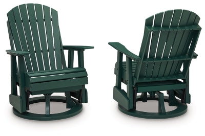 Silla giratoria planeadora para exteriores Hyland Wave