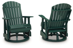 Silla giratoria planeadora para exteriores Hyland Wave