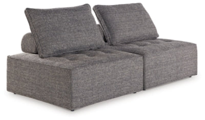 Bree Zee 2-Piece Outdoor Sectional - Brown