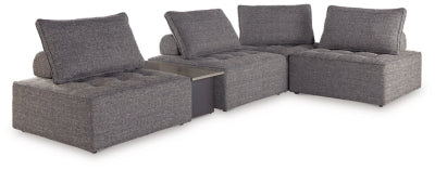 Seccional de exterior Bree Zee de 5 piezas - Marrón