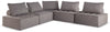 Asientos modulares para exterior Bree Zee de 5 piezas