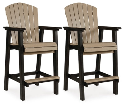 Fairen Trail Barstool (Set of 2) - Black/Driftwood