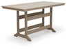 Mesa de comedor de exterior Sandy Dune con altura de mostrador