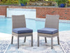 Dillon Beach Outdoor Side Chair with Cushion (Set of 2)