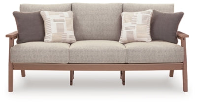 Cliffs Beach Outdoor Sofa with Cushion - Driftwood