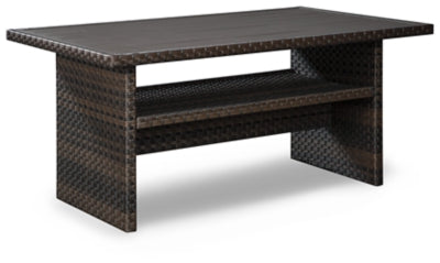 Easy Isle Multi-Use Table - Dark Brown/Beige