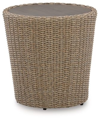 Mesa auxiliar de exterior Danson - Beige