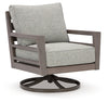 Sillón giratorio para exteriores Hillside Barn con cojín