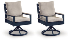 Mabry Shores Outdoor Swivel Chair with Cushion (Set of 2)