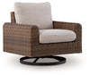 Angel Island Outdoor Swivel Lounge Chair with Cushion