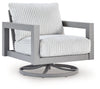 Silla giratoria de exterior Moonlight View con cojín