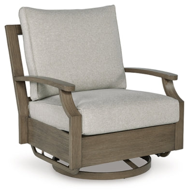 Silla giratoria para exteriores Rainier Ranch con cojín