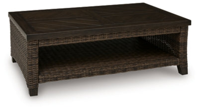 Drakes Beach Outdoor Coffee Table - Dark Brown