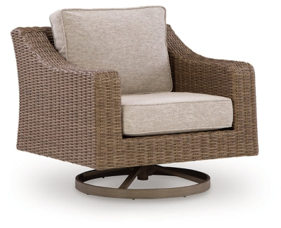 Revare Beach Swivel Lounge with Cushion - Beige