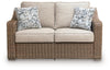 Revare Beach Outdoor Loveseat with Cushion