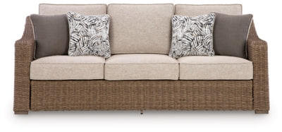 Sofá de exterior Revare Beach con cojín - Beige