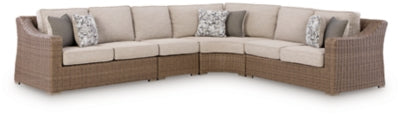 Revare Beach 4-Piece Outdoor Sectional - Beige