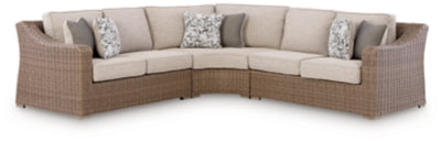 Revare Beach 3-Piece Outdoor Sectional - Beige