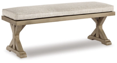 Beachcroft Outdoor Bench with Cushion - Beige