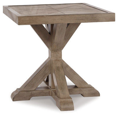 Beachcroft Outdoor End Table - Beige