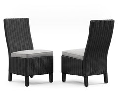 Silla auxiliar de exterior Beachcroft con cojín (juego de 2)