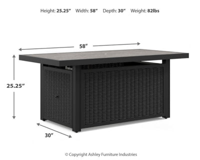 Mesa para fogata al aire libre Beachcroft