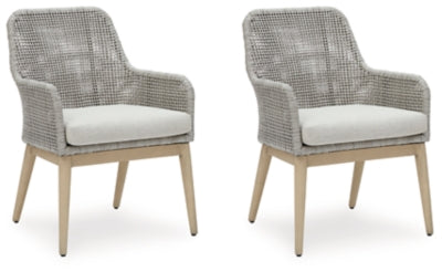 Seton Creek Outdoor Dining Arm Chair (Set of 2) - Gray