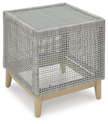 Mesa auxiliar para exteriores Seton Creek - Gris