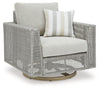 Sillón giratorio para exteriores con cojín Seton Creek