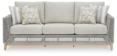 Sofá de exterior con cojín Seton Creek - Gris