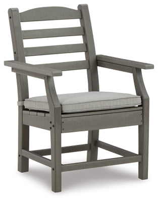 Visola Arm Chair with Cushion (Set of 2) - Gray