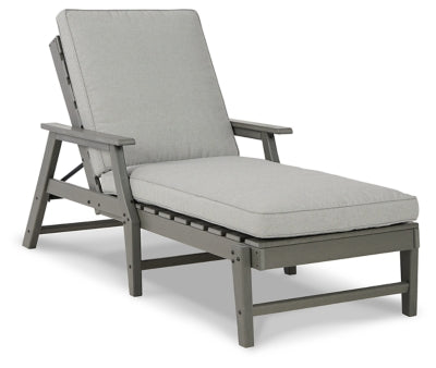 Visola Chaise Lounge with Cushion - Gray