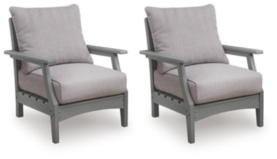 Lone View Bay Outdoor Lounge Chair with Cushion - Gray