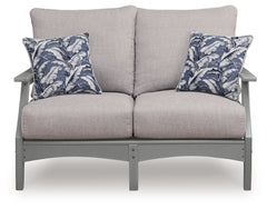 Loveseat de exterior Lone View Bay con cojín