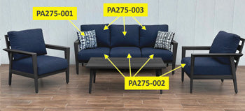Cojín de asiento de silla Gali