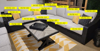 Cojín de asiento curvo Beachcroft