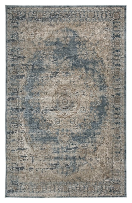 Alfombra Sur de 8' x 10' - Azul/Beige
