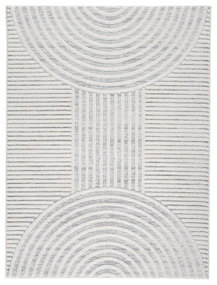 Alfombra Lambworth de 2,28 m x 3 m - Gris/Crema